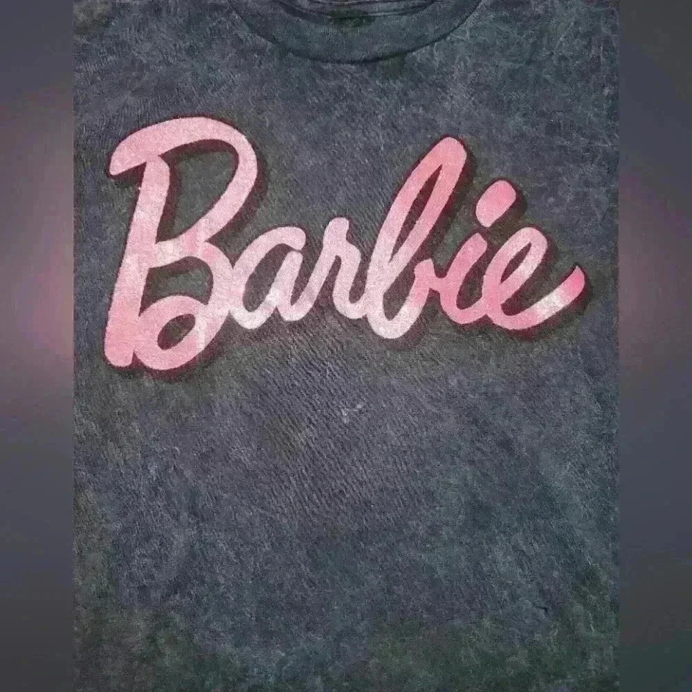 NWOT BARBIE TEE BLUE/BLACK ACID WASH NWOT